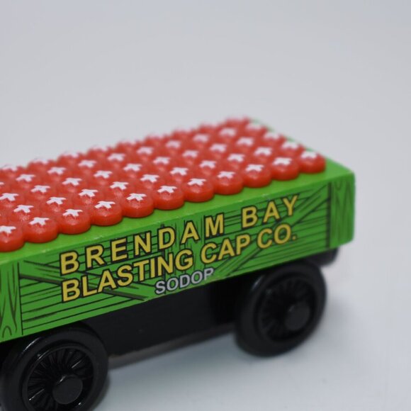 Blasting Cap Car Thomas & Train Wooden Railway Tank Engine Tender Brendam Bay - Picture 2 of 7